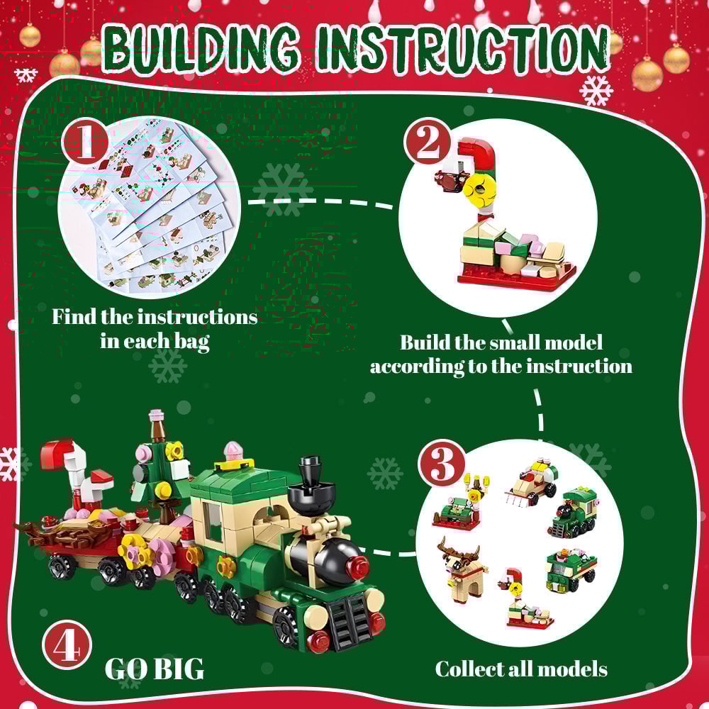 Early Xmas Sale 49% OFF-Advent Calendar Kids Christmas Building Blocks