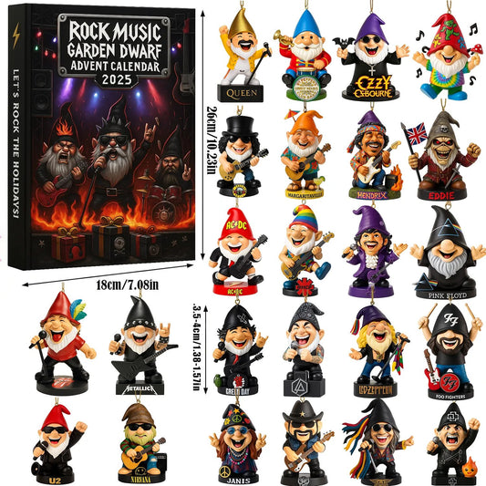 24 Days * Rock Music Garden Dwarf Advent Calendar 2025